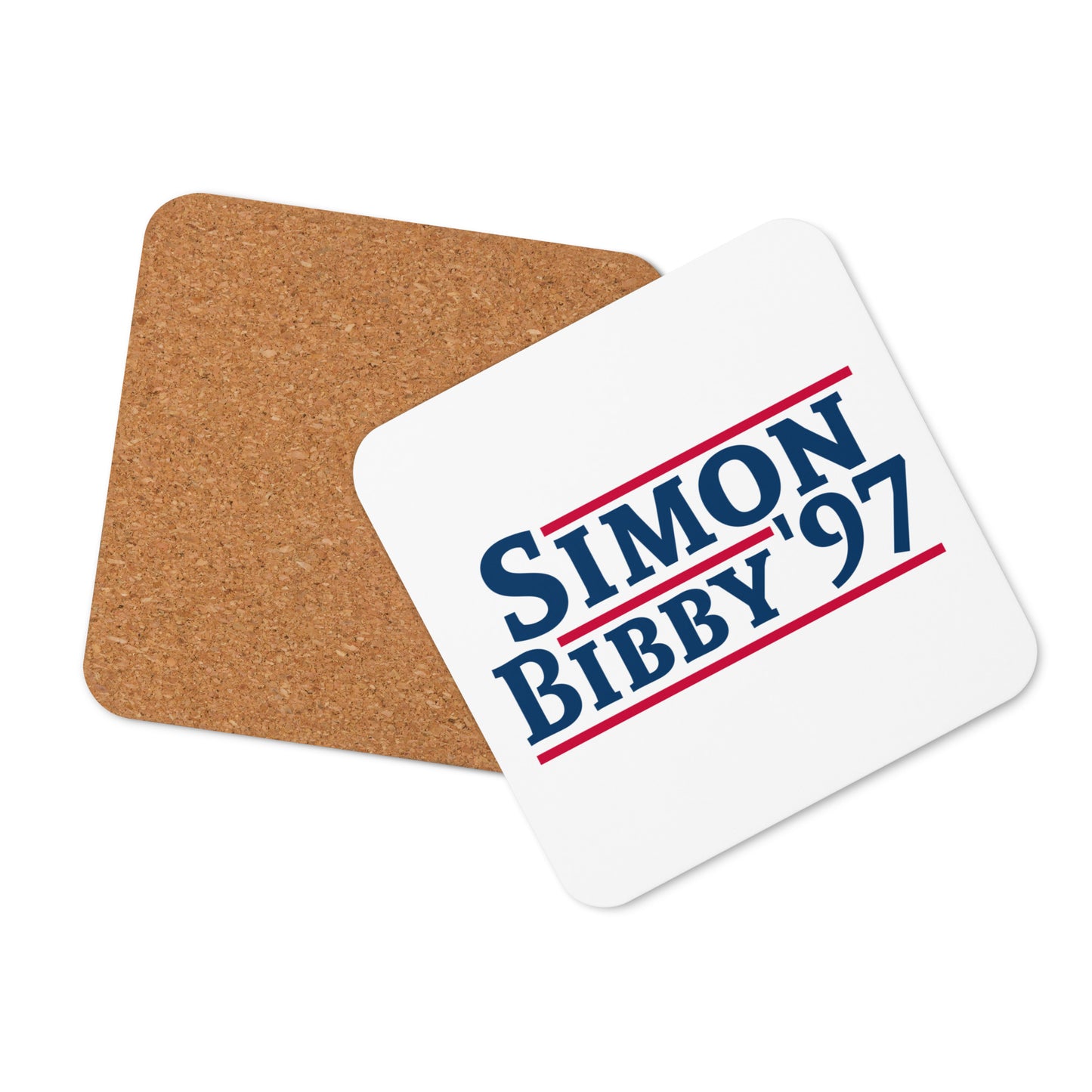 Simon/Bibby '97 - Cork-Back Coaster